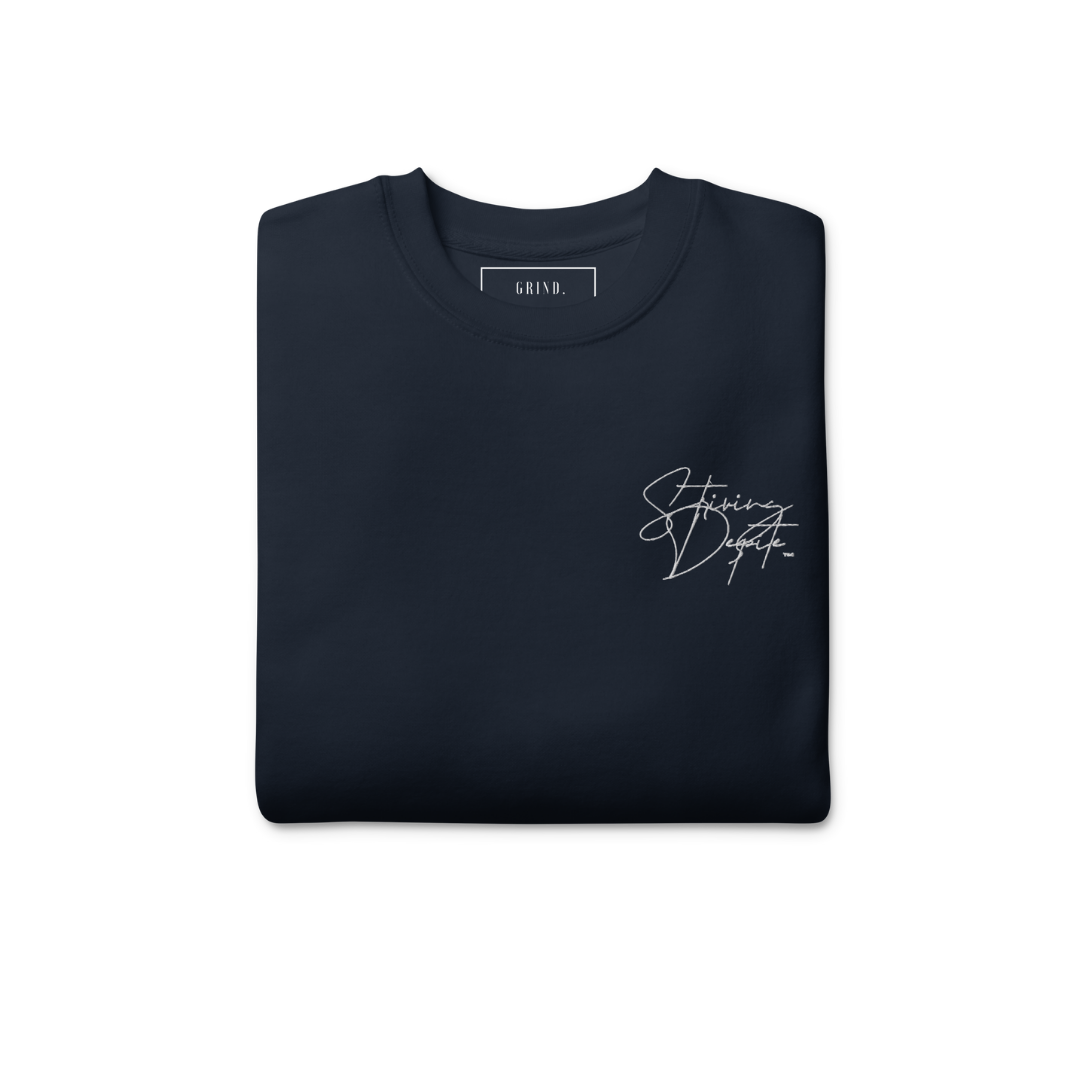 Striving Despite Embroidered Crew