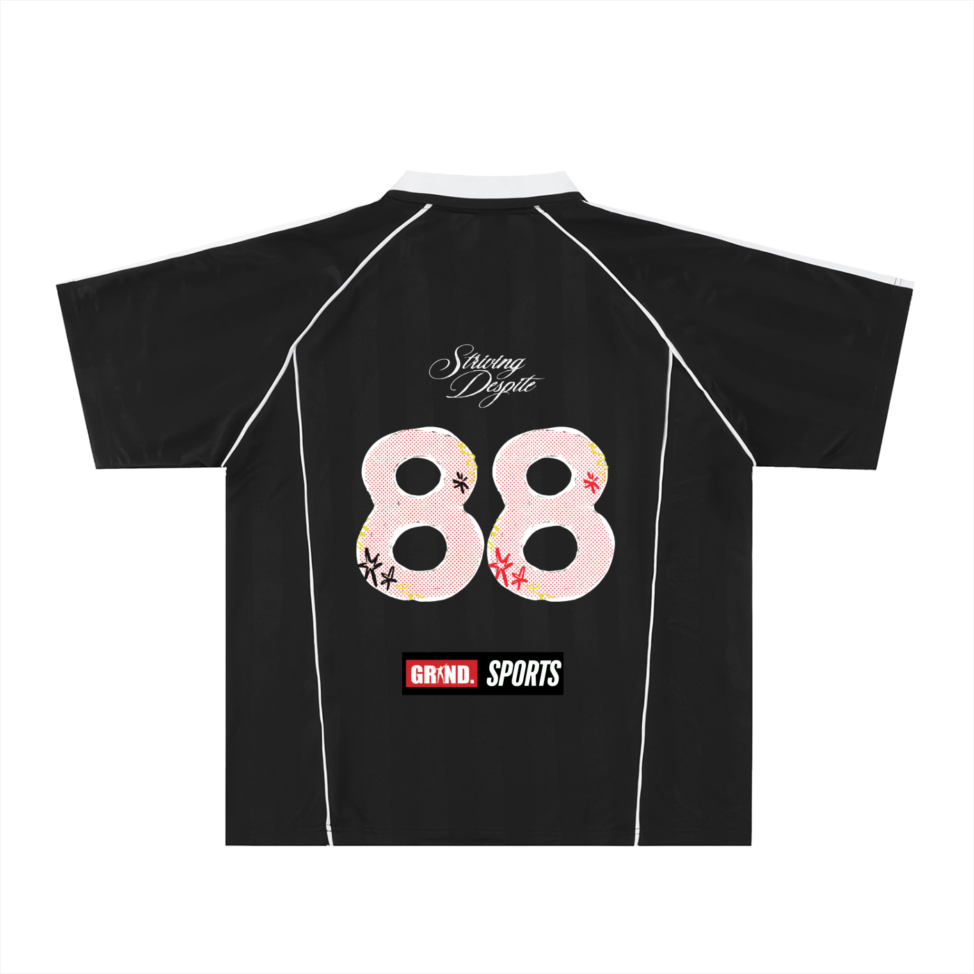 Shadow Stripe Collared Soccer Jersey