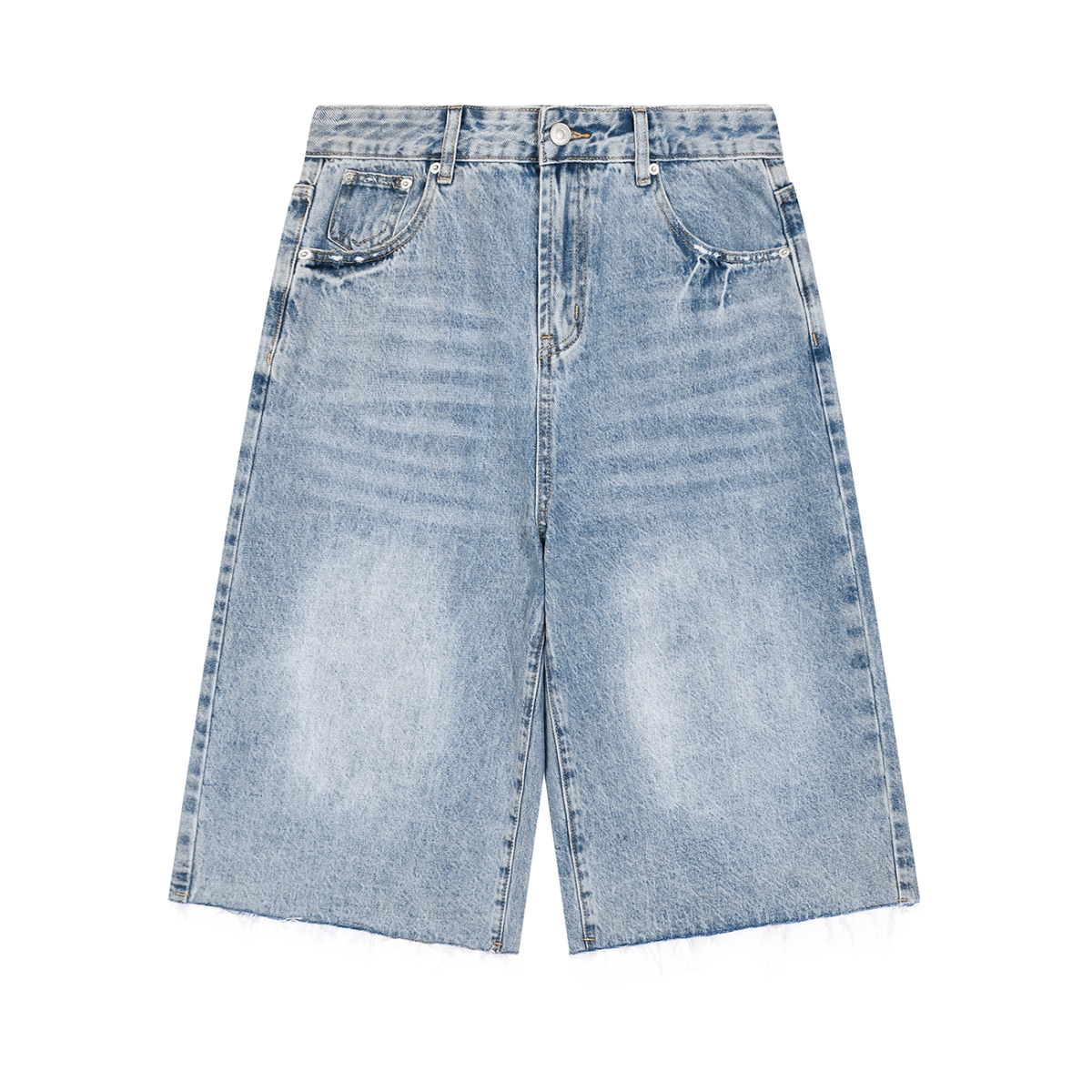 Men’s Vintage Wide Leg Denim Shorts