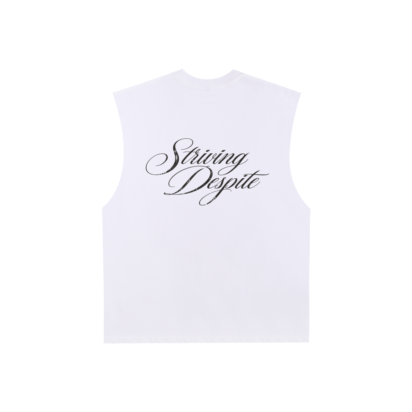 Raw Edge Cotton Tank Top