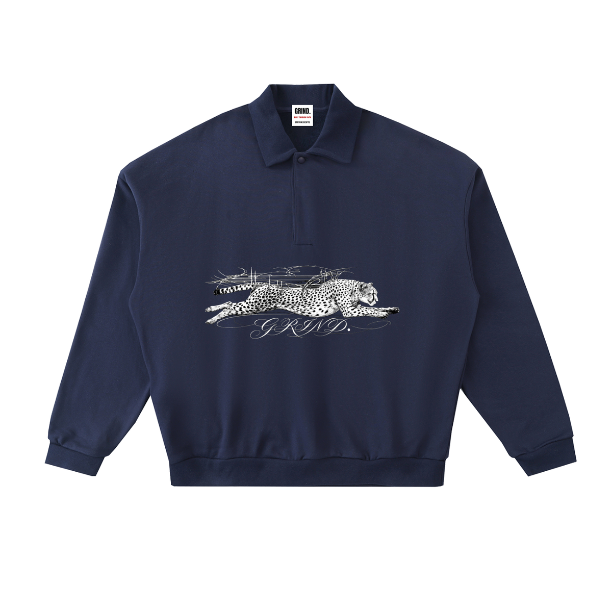 Heavyweight Fleece Polo Sweatshirt