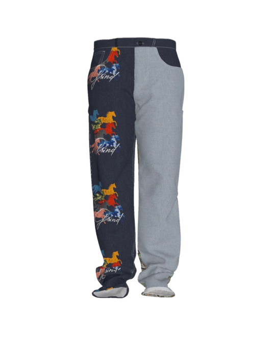 Double Denim Designer Jeans