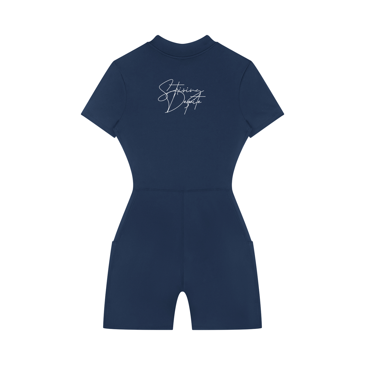 Women's Quarter-Zip Short Sleeve Romper