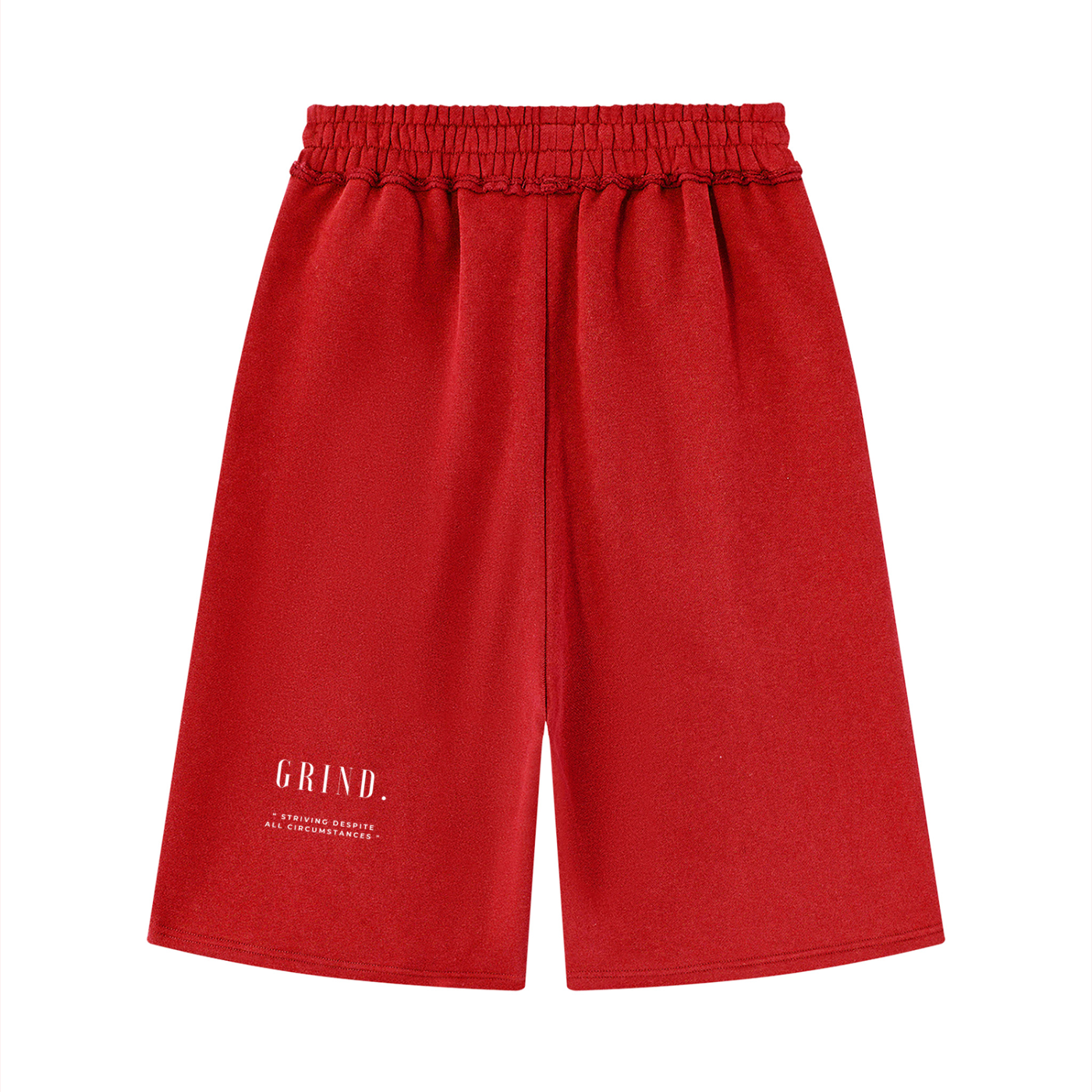 Unisex Raw Edge Fleece Shorts