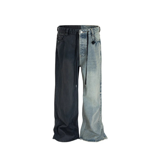 Oversized Baggy Mixed Light Denim