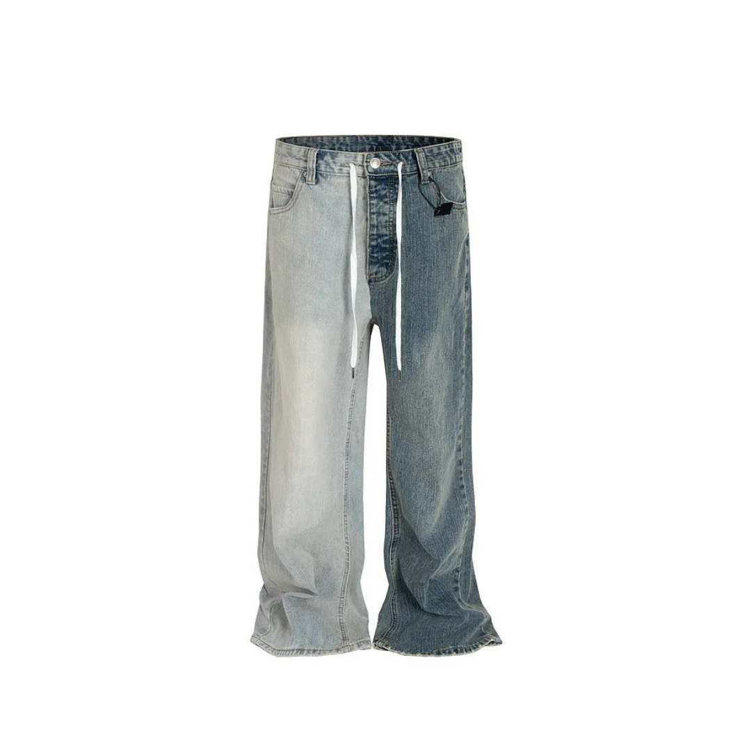 Oversized Baggy Mixed Light Denim 2