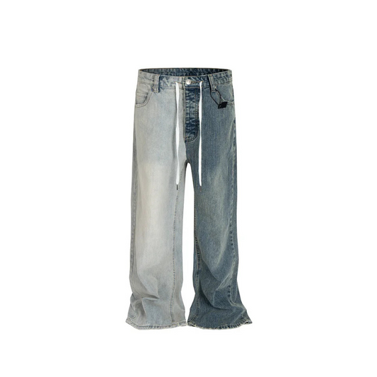 Oversized Baggy Mixed Light Denim 2