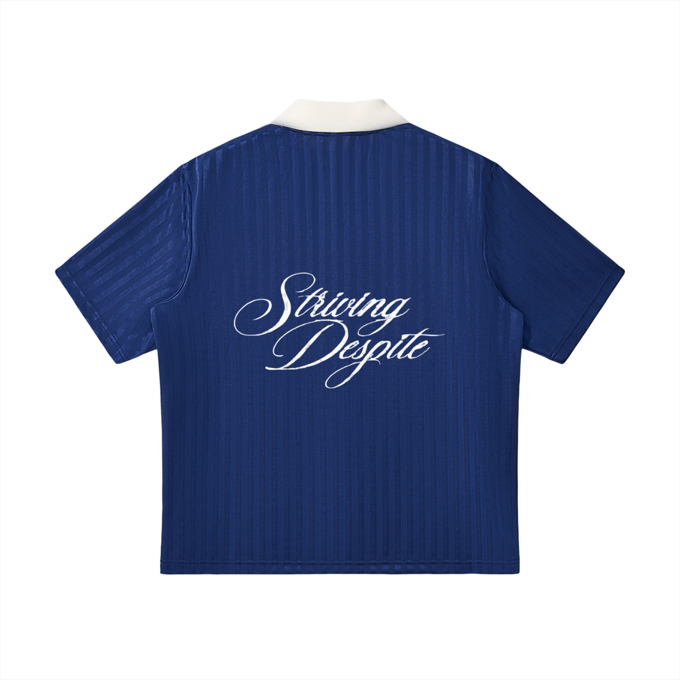Contrast Collar Striped Soccer Jersey