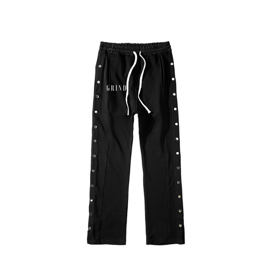 Nylon Side Button Track Pant