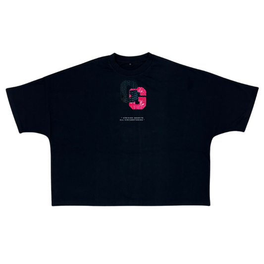 Double G Oversized Cropped T-Shirt