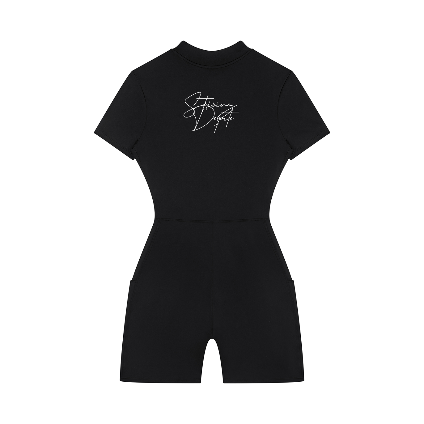 Women's Quarter-Zip Short Sleeve Romper