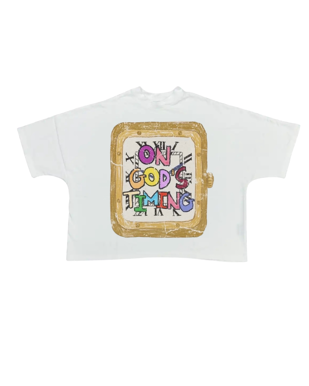 On GOD's Timing Boxy T-Shirt