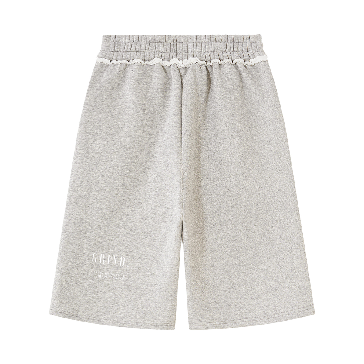 Unisex Raw Edge Fleece Shorts