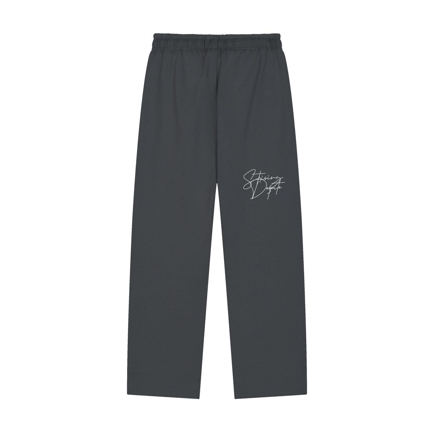 Solid Color Straight-Leg Sweatpants