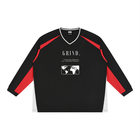 Unisex Color Block Long Sleeve Jersey