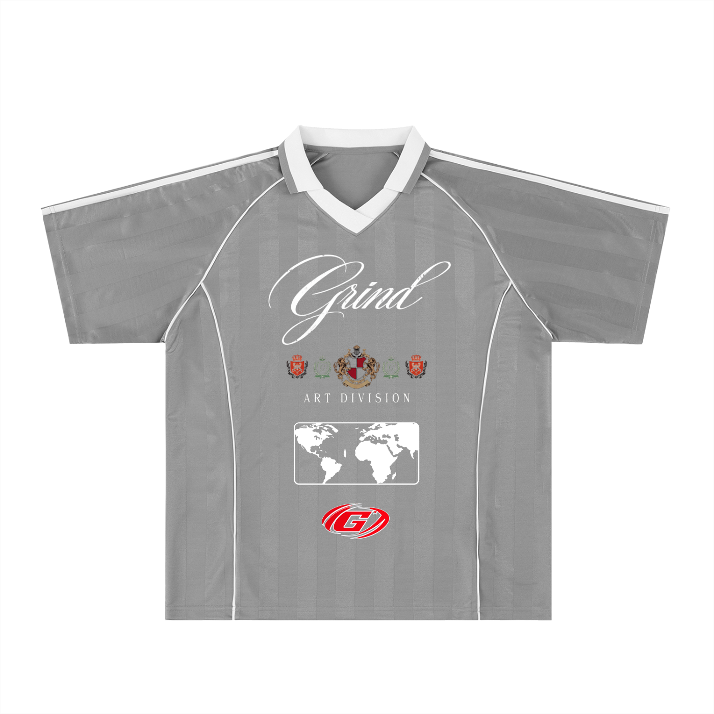 Shadow Stripe Collared Soccer Jersey