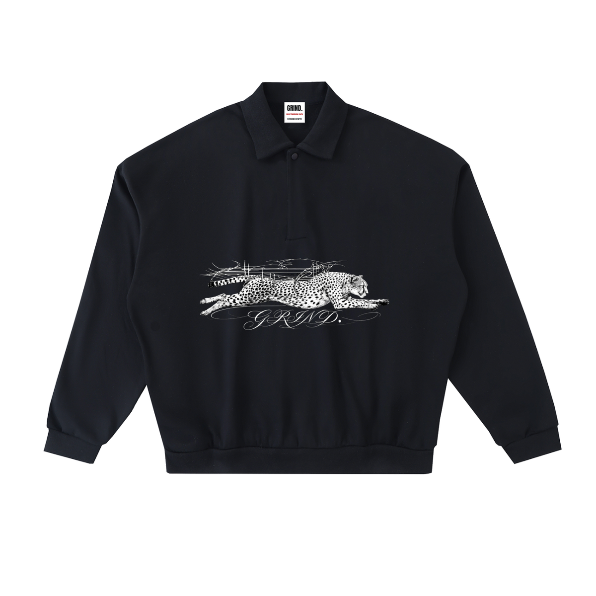 Heavyweight Fleece Polo Sweatshirt