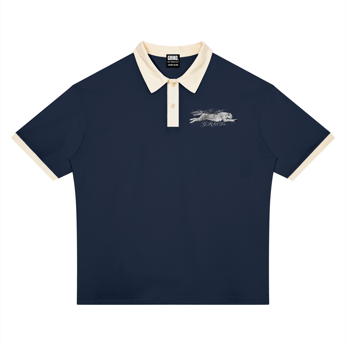 Unisex Color Block Polo Shirt