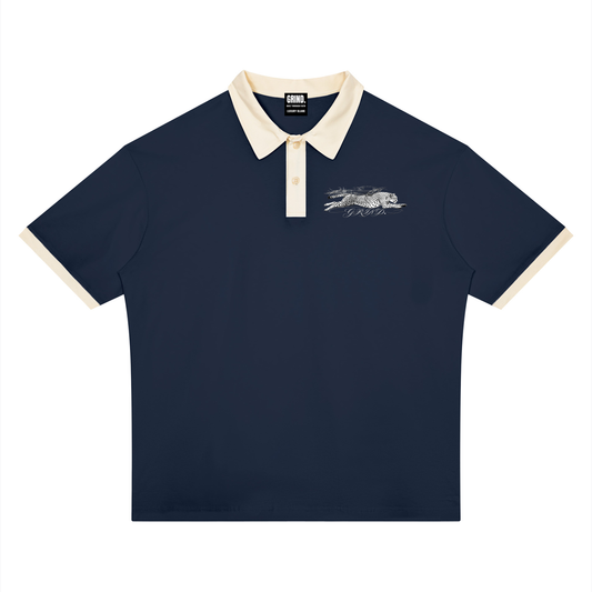 Unisex Color Block Polo Shirt