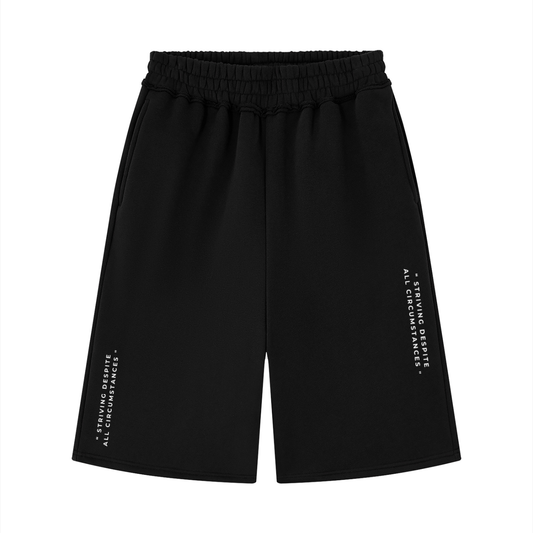 Unisex Raw Edge Fleece Shorts