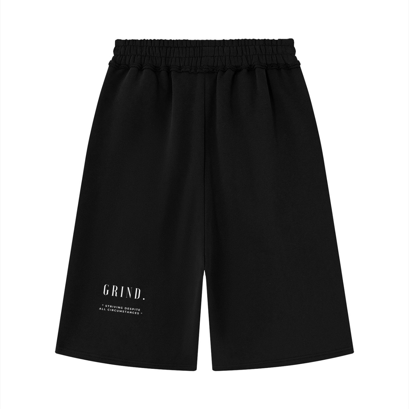 Unisex Raw Edge Fleece Shorts