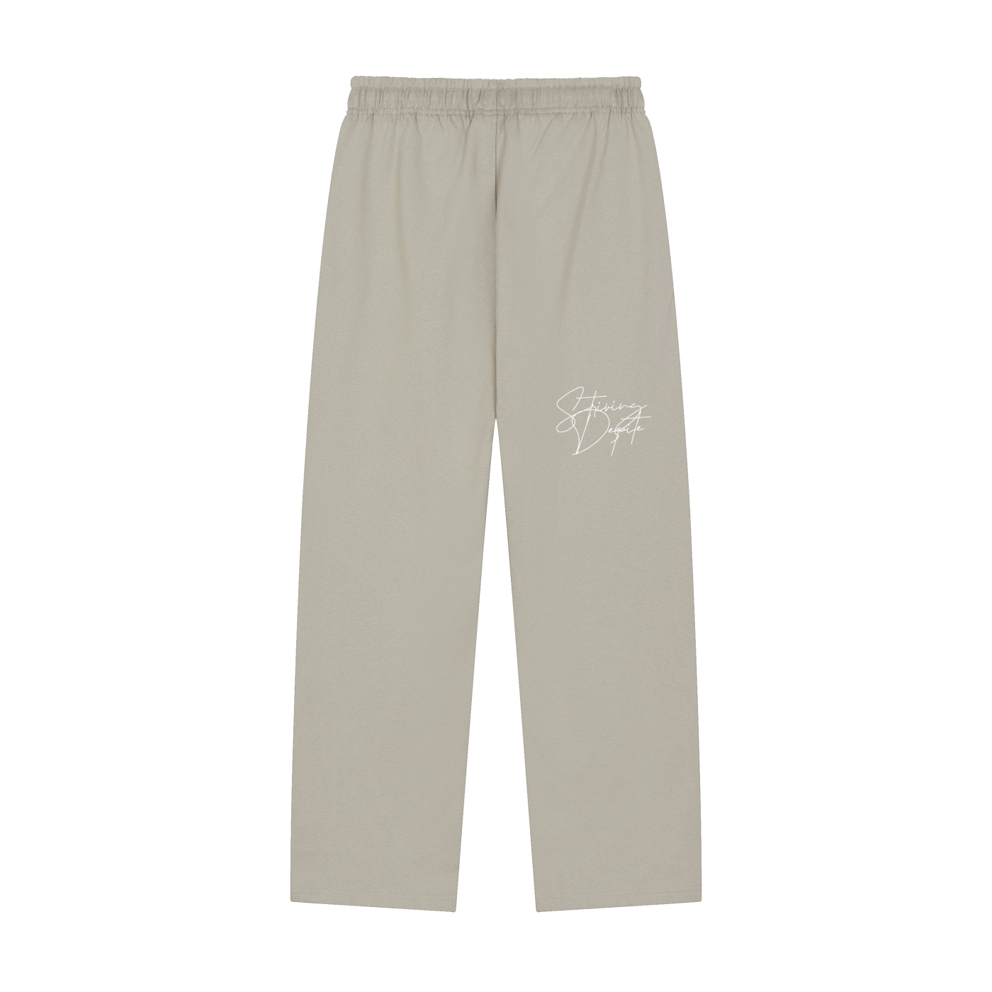 Solid Color Straight-Leg Sweatpants