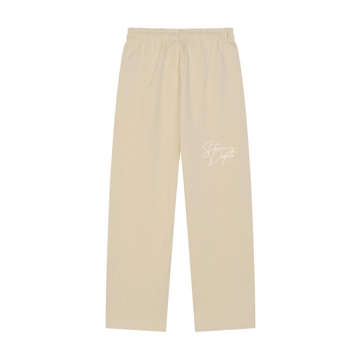 Solid Color Straight-Leg Sweatpants