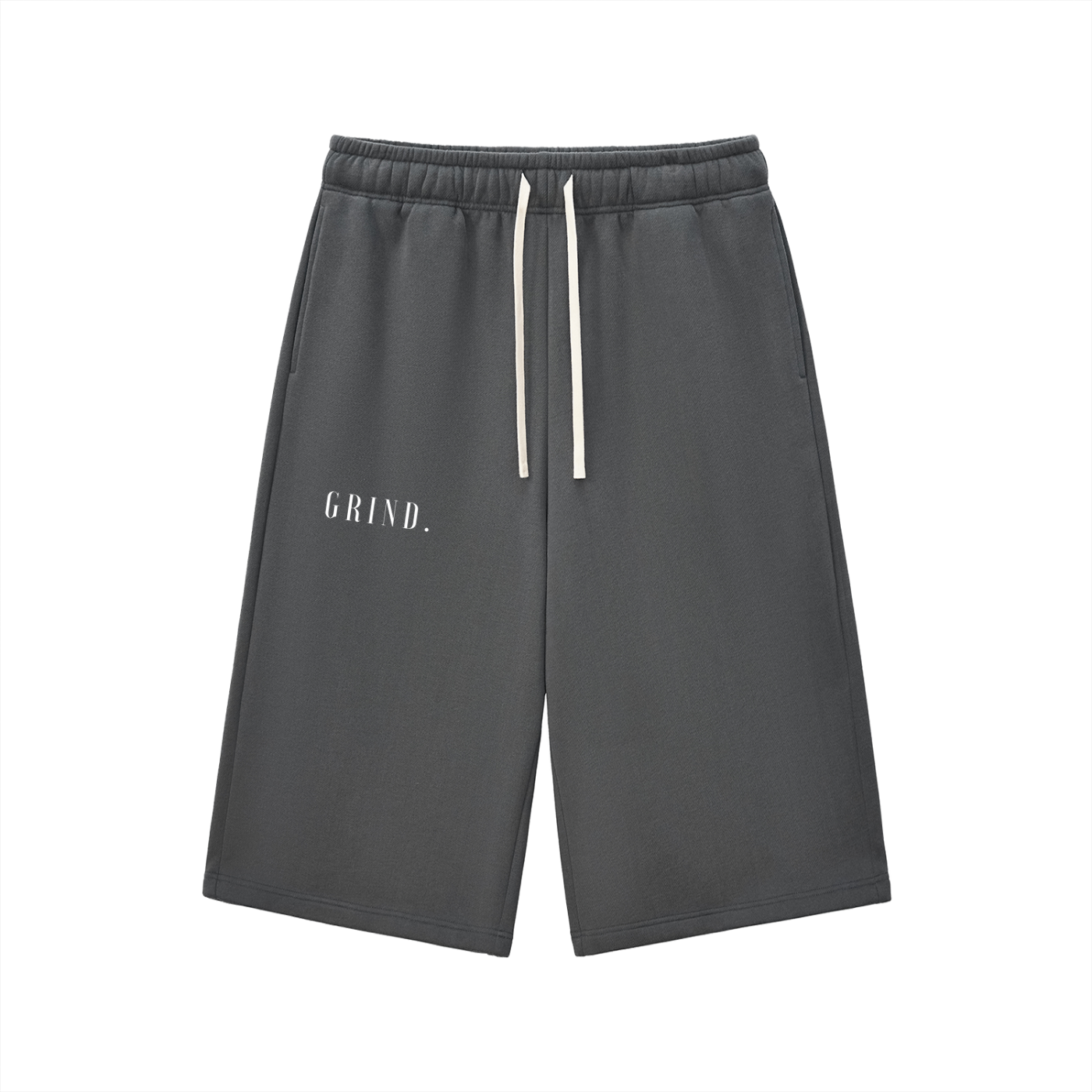 Relaxed Drawstring Three-quarter Sweatpants
