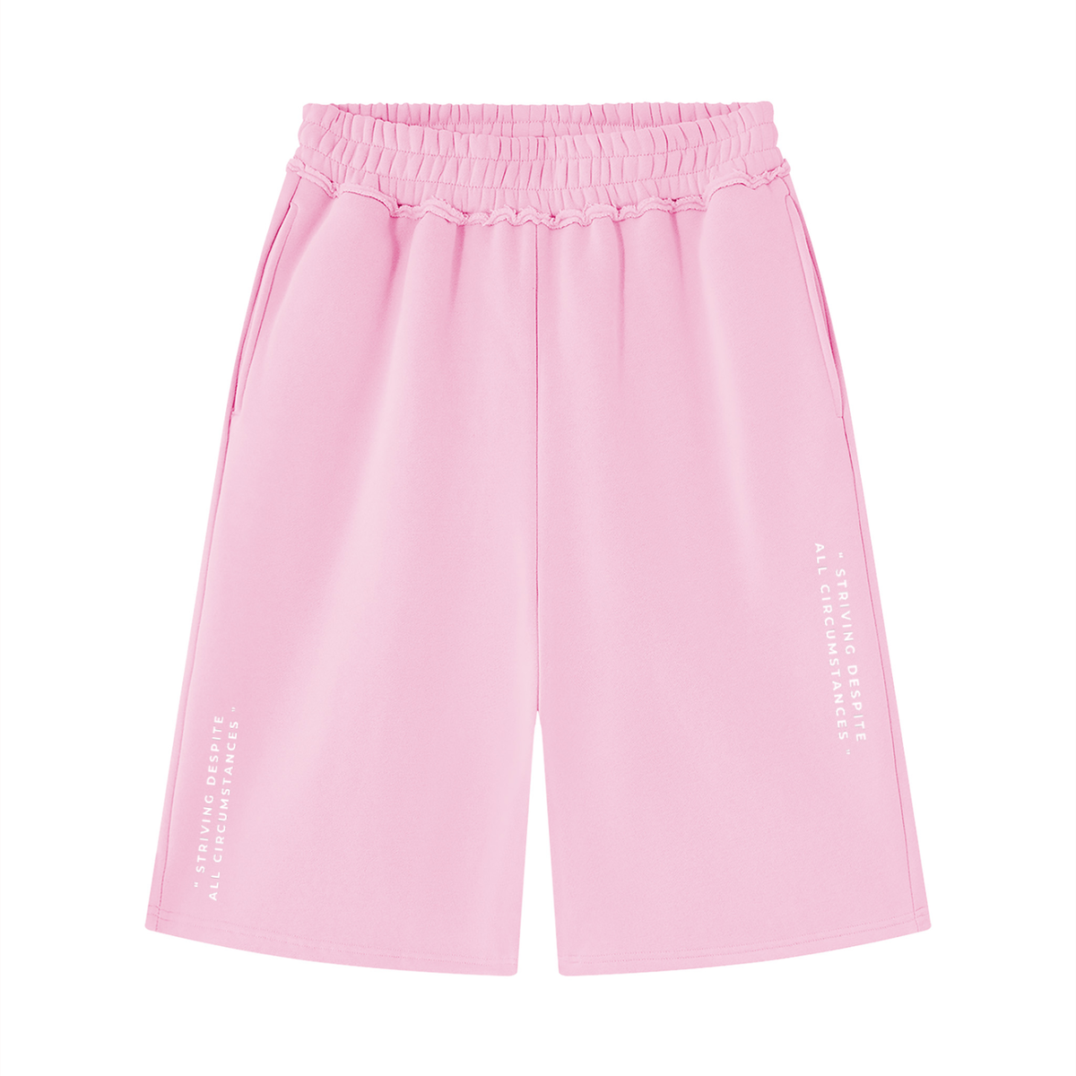 Unisex Raw Edge Fleece Shorts