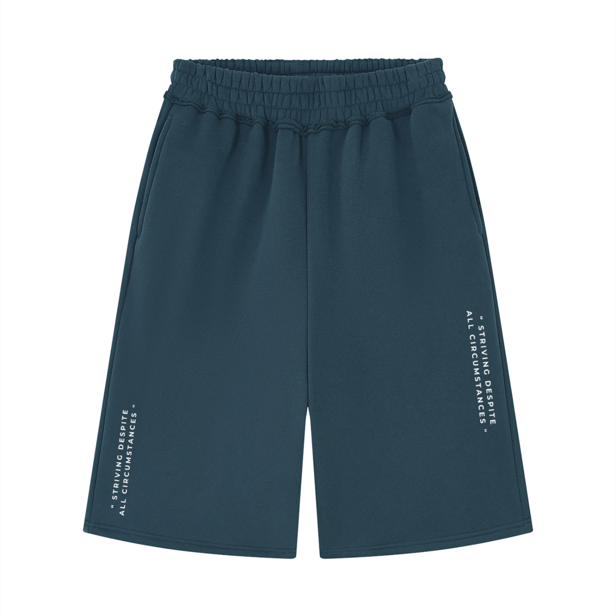 Unisex Raw Edge Fleece Shorts