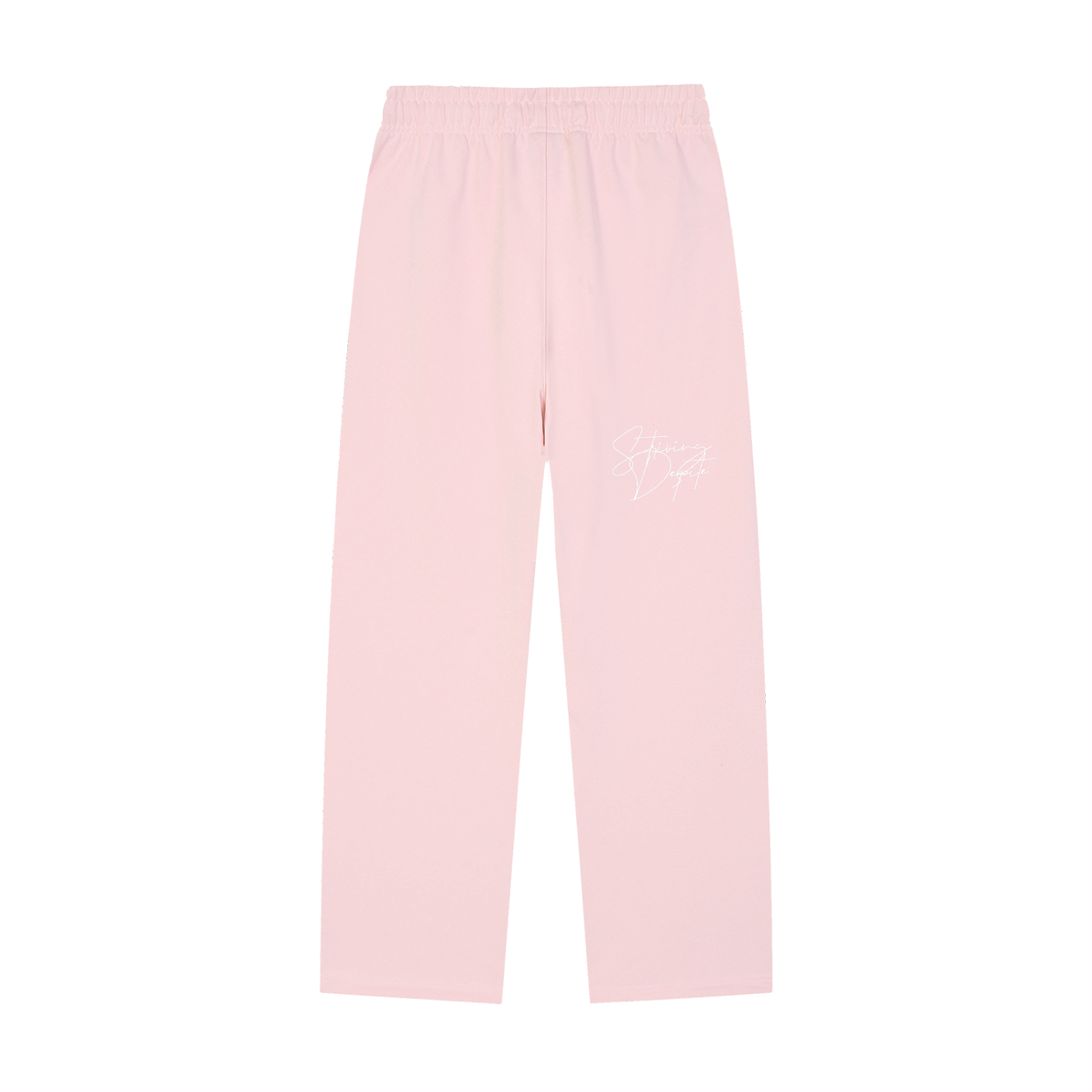 Solid Color Straight-Leg Sweatpants