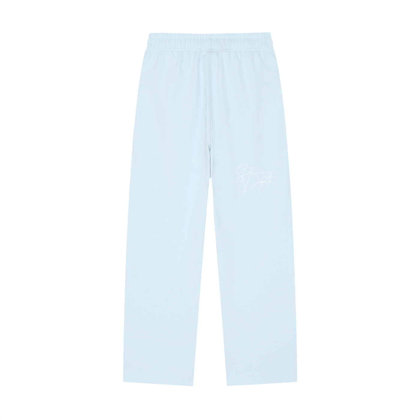 Solid Color Straight-Leg Sweatpants