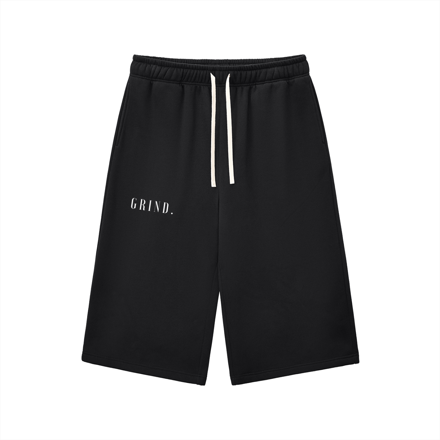Relaxed Drawstring Three-quarter Sweatpants