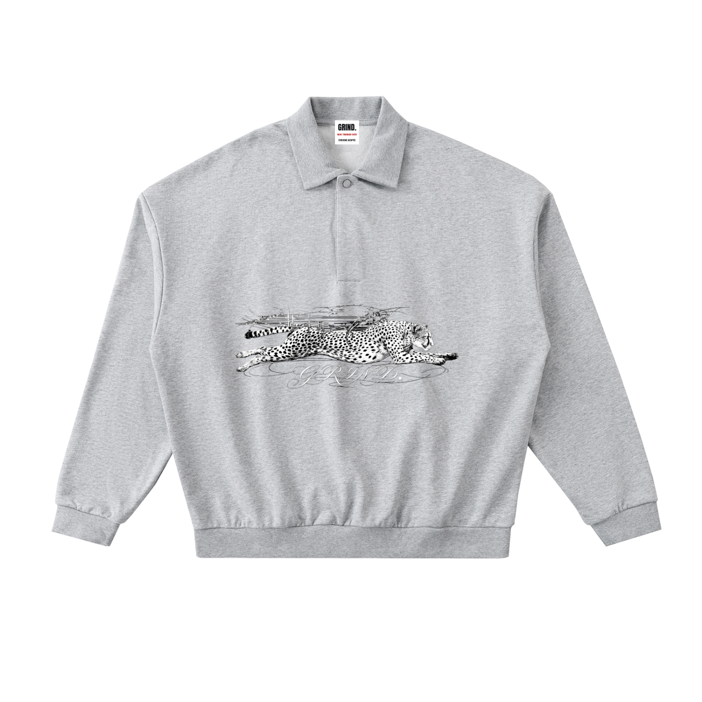 Heavyweight Fleece Polo Sweatshirt