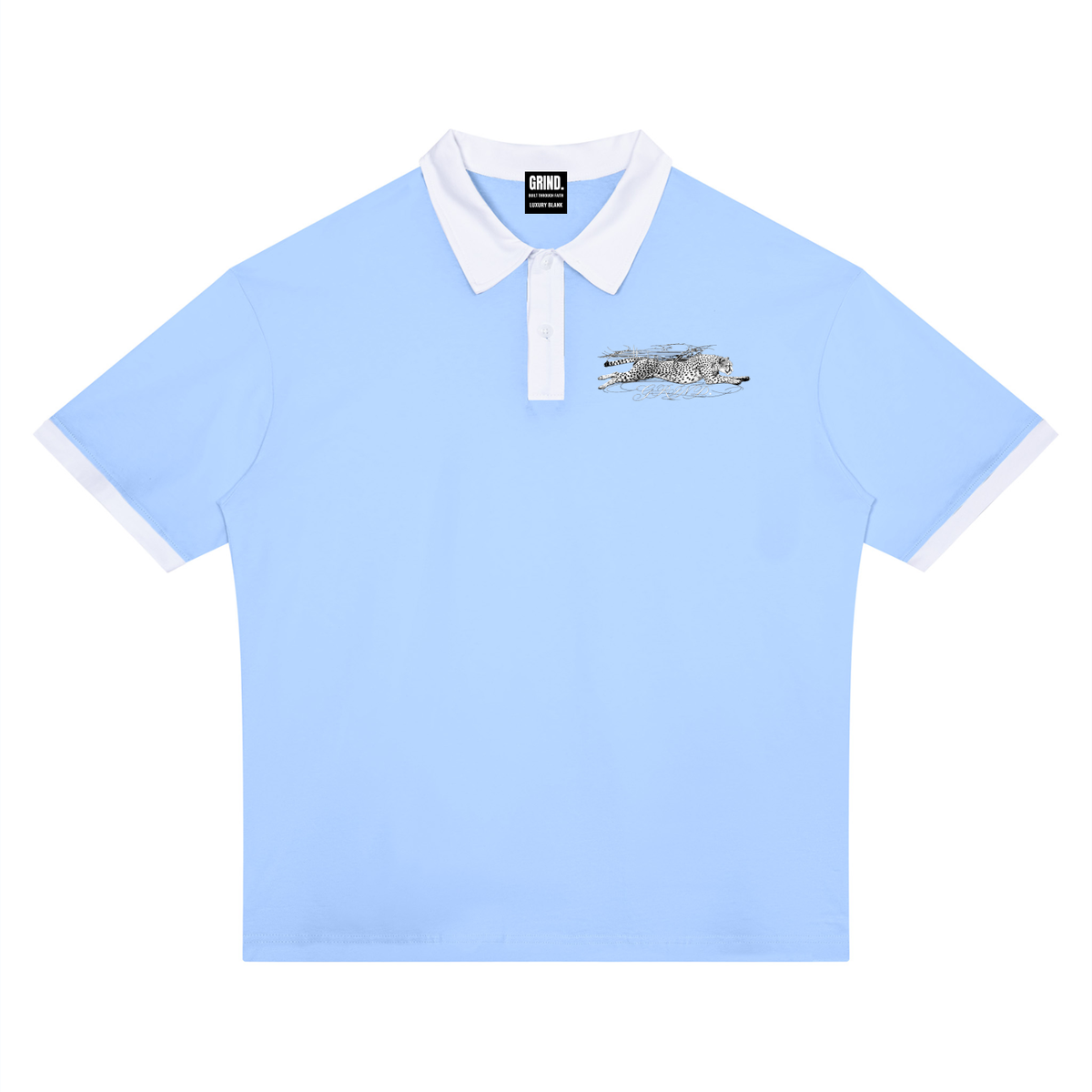 Unisex Color Block Polo Shirt